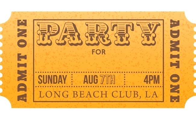 650x400 Ticket Admit One Template