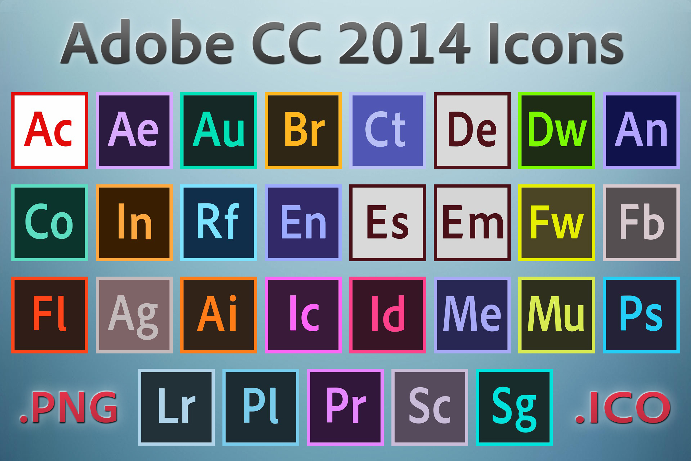 2249x1500 Adobe Cc Icons