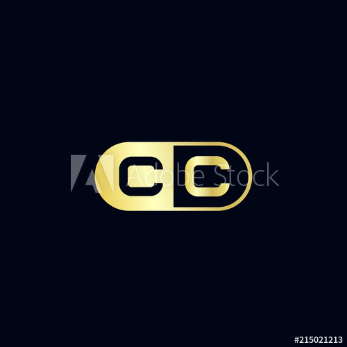 500x500 Initial Letter Cc Logo Template Design