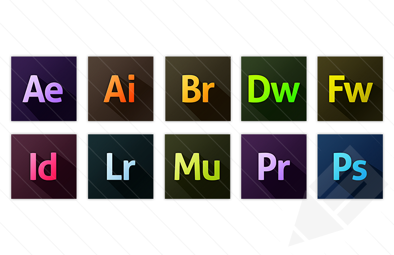Adobe Creative Cloud Icons Vector