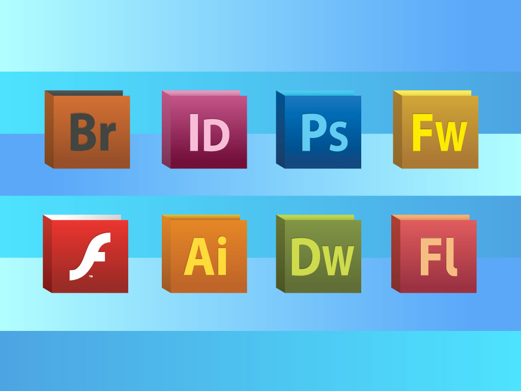 1024x768 Adobe Icon Set