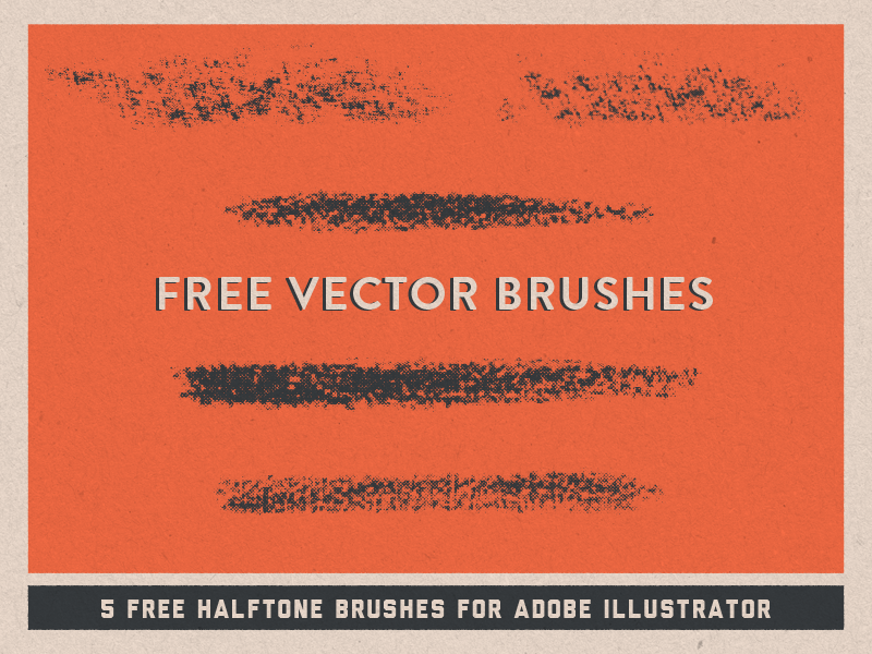 800x600 Free Halftone Vector Brushes