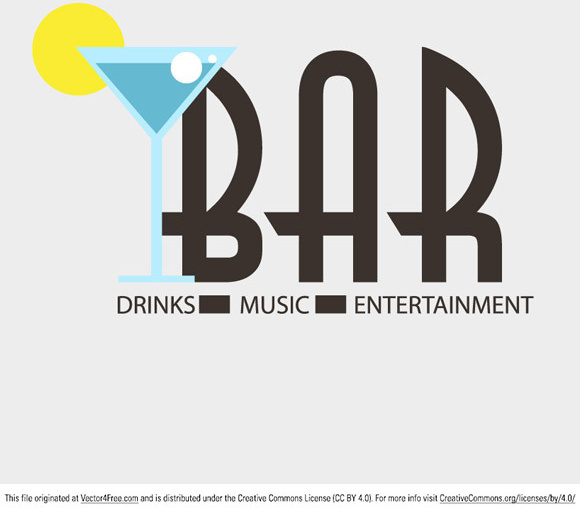 Bar Logo Vector Free Vector In Adobe Illustrator 580x508 Bar Logo Vector Free Vector In Adobe Illustrator