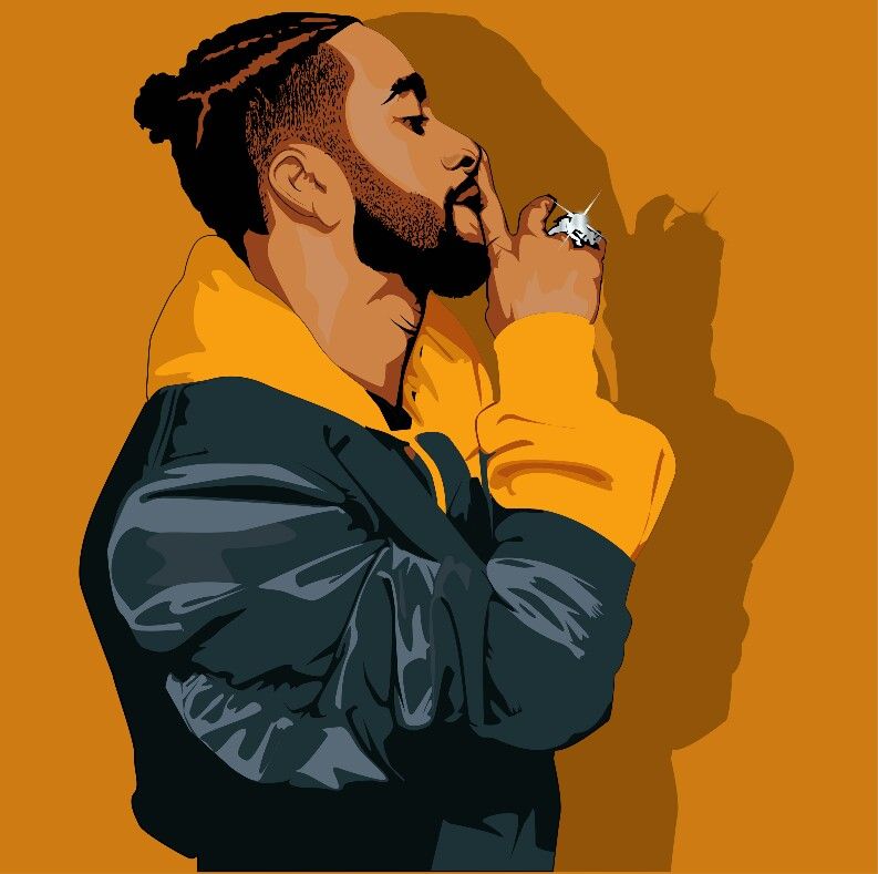 Omarion Vector Art Vector Potrait Illustration 793x789 Omarion Vector Art Vector Potrait Illustration