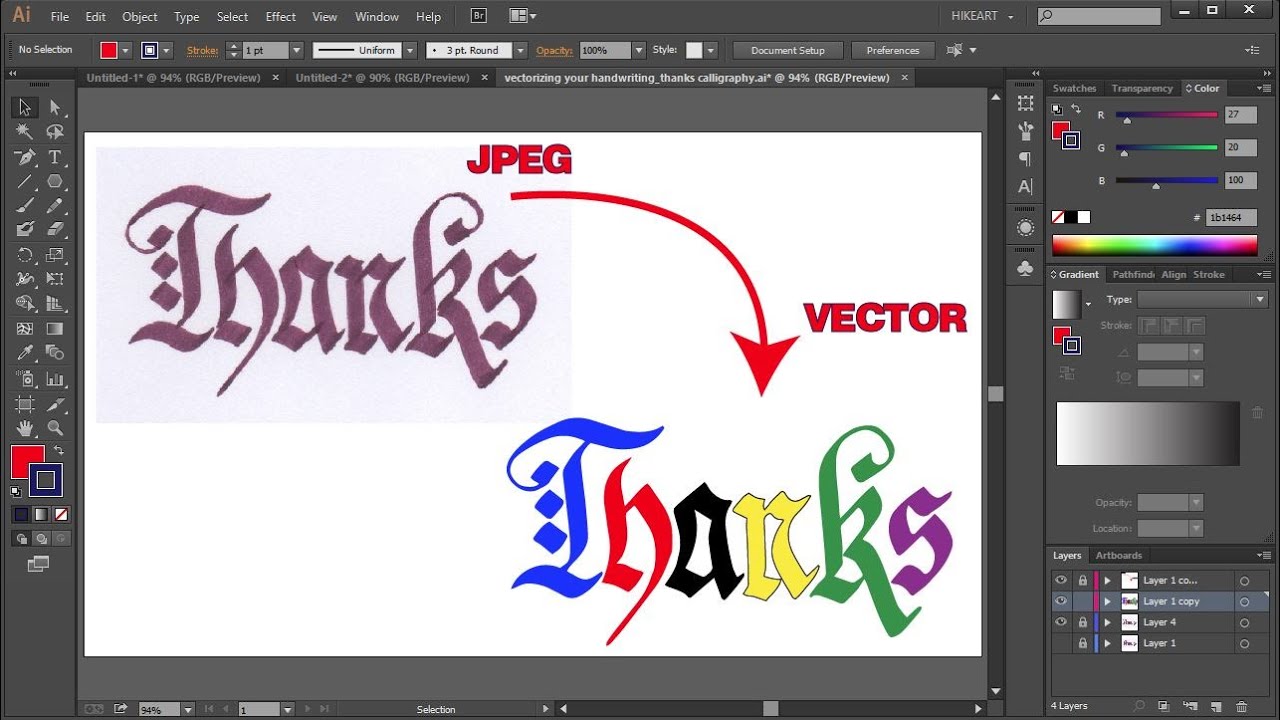 1280x720 How To Change Your Handwriting Into A Vector Graphic In Adobe