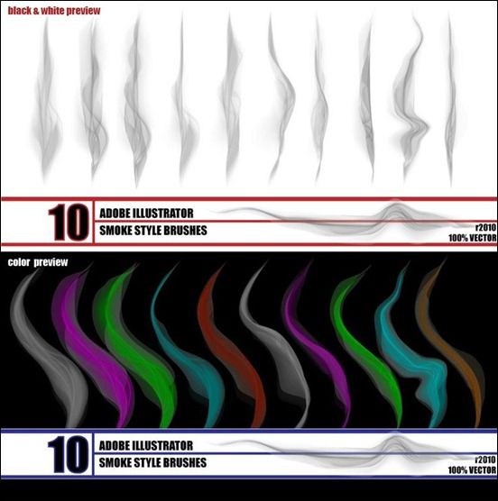 552x556 Smoke Illustrator Brush Pack Very Useful Adobe Illustrator