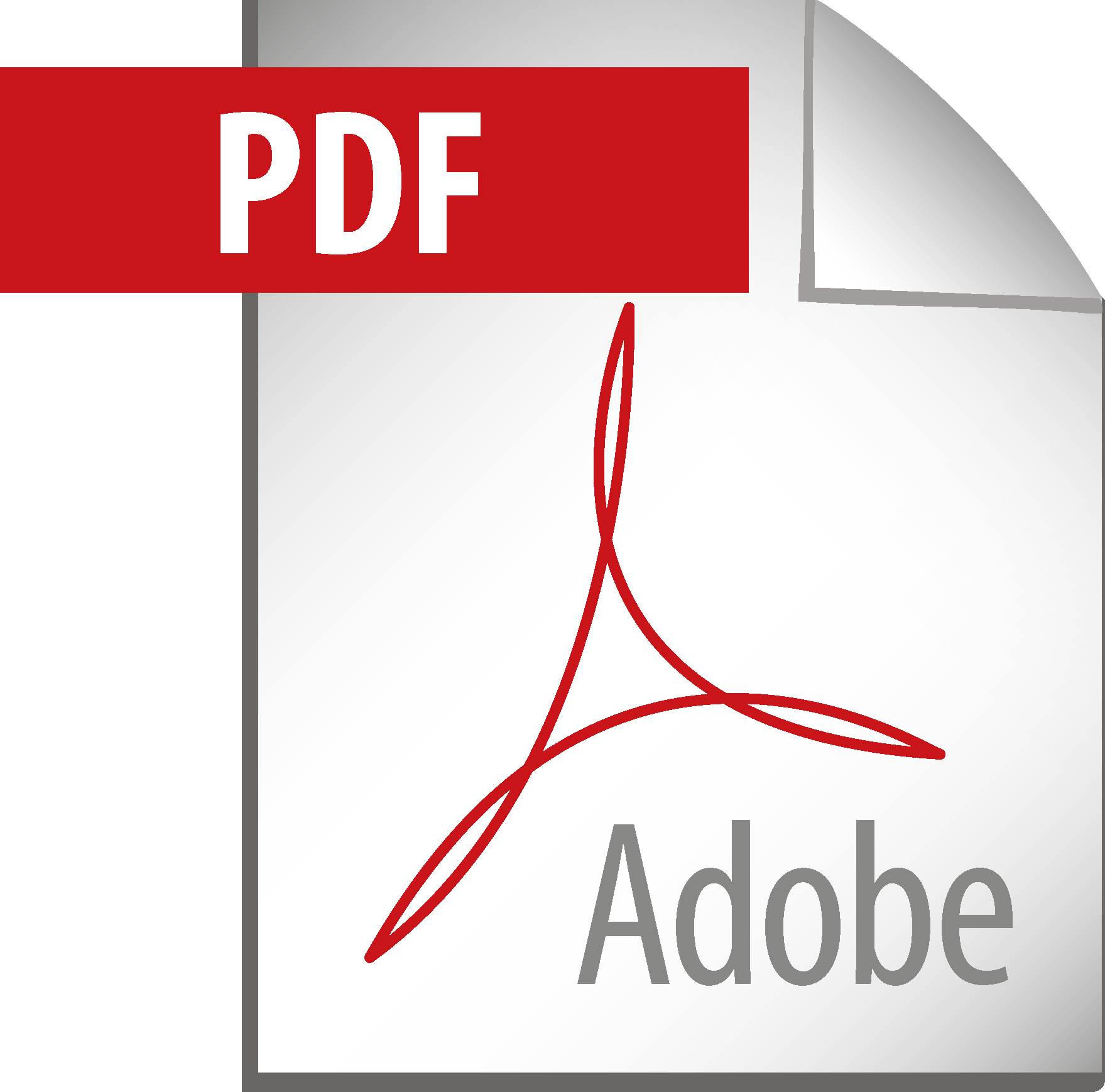 1759x1738 Adobe Pdf Logo Vector Icon Template Clipart Free Download