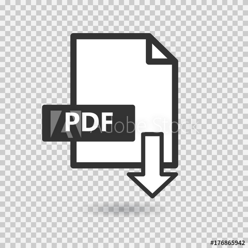 500x500 Pdf Vector Icon On Transparent Background