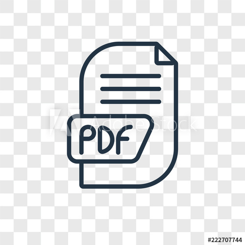500x500 Pdf Icons Isolated On Transparent Background Modern And Editable