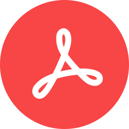 256x256 Adobe Acrobat Icon Flat