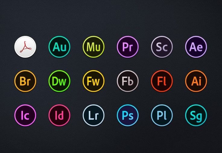 736x506 Adobe Cc Icons Vector Images