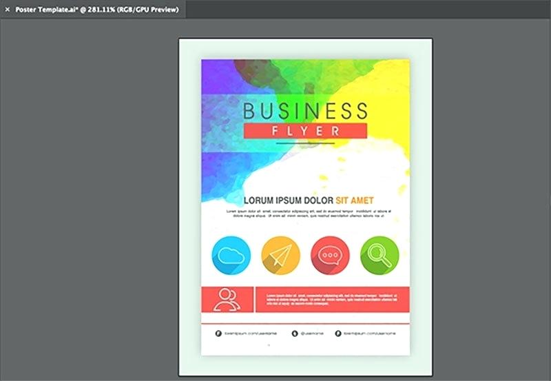 800x553 Adobe Illustrator Poster Template How To Create An Vector Poster