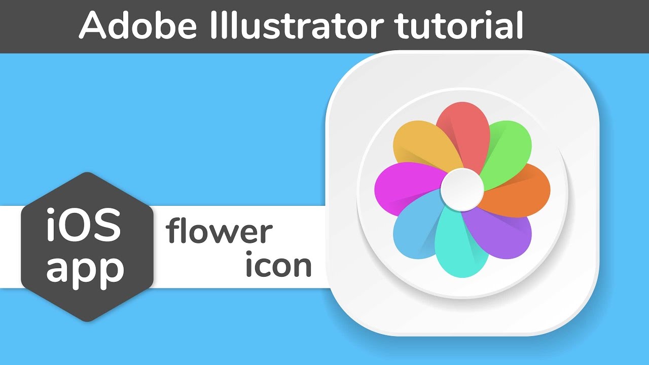 1280x720 Flower App Icon Adobe Illustrator Tutorial How To Create Vector
