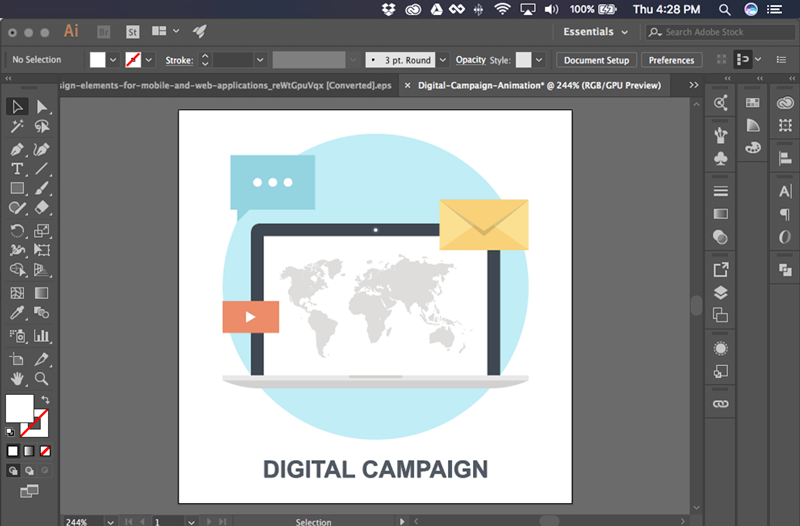Animate Vectors Using Illustrator And Photoshop 800x526 Animate Vectors Using Illustrator And Photoshop