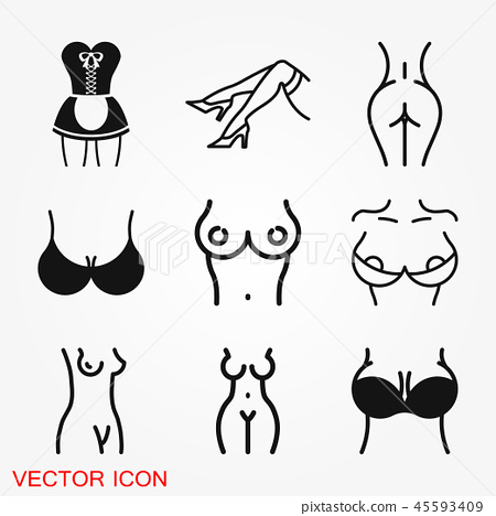 450x468 Erotic Vector Icon For Adult Only Content, Flat