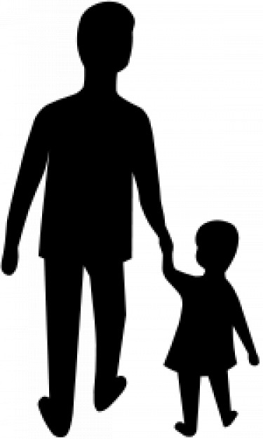 375x626 Adult And Child Vector Free Download