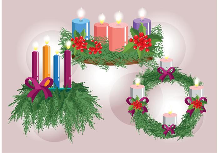 Advent Wreath Vectors 700x490 Advent Wreath Vectors