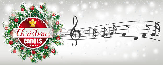 Banner With Advent Wreath And Text Christmas Carols Vector 624x250 Banner With Advent Wreath And Text Christmas Carols Vector
