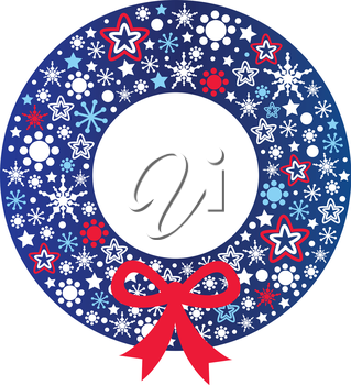Beautiful Christmas Wreath Vector Illustration 319x350 Beautiful Christmas Wreath Vector Illustration