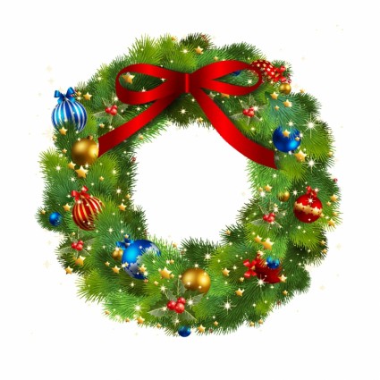 Christmas Wreath Vector Christmas Free Vector Free Download 425x425 Christmas Wreath Vector Christmas Free Vector Free Download