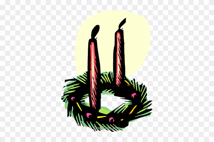Christmasadvent Wreath Royalty Free Vector Clip Art 840x560 Christmasadvent Wreath Royalty Free Vector Clip Art
