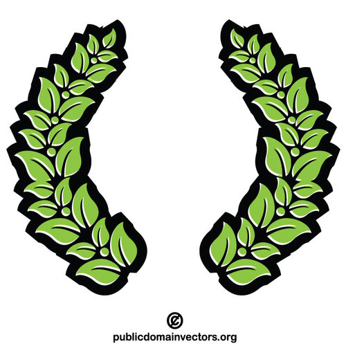 Green Wreath Vector Art 500x500 Green Wreath Vector Art