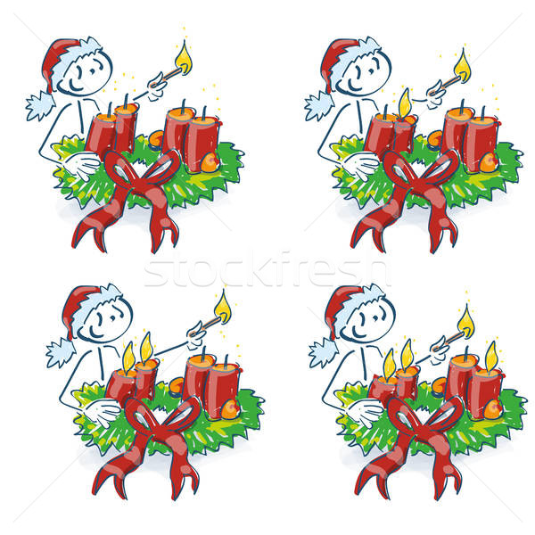 Santa Claus Light Your Candle On The Advent Wreath Every Week 600x600 Santa Claus Light Your Candle On The Advent Wreath Every Week