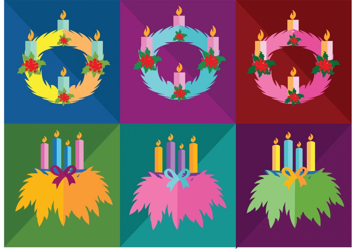 Simple Advent Wreath Vectors 1180x826 Simple Advent Wreath Vectors