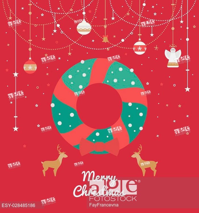 Vector Card In Retro Style For Christmas Advent Wreath With Deer 700x749 Vector Card In Retro Style For Christmas Advent Wreath With Deer