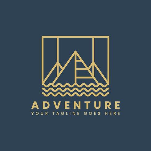 490x490 Outdoor Adventure Logo Badge Template