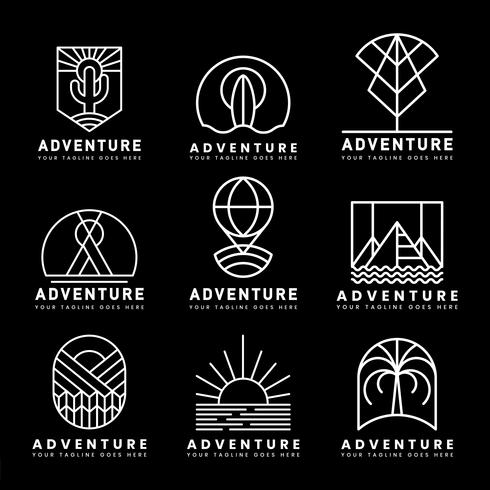 Set Of Adventure Logo Vector 490x490 Set Of Adventure Logo Vector