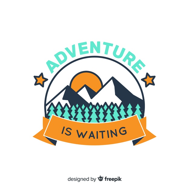 Vintage Adventure Logo Background Free Vector 626x626 Vintage Adventure Logo Background Free Vector
