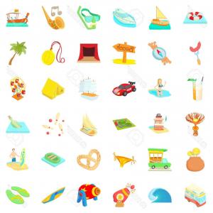 300x300 Photostock Vector Adventure Time Icons Set Cartoon Style