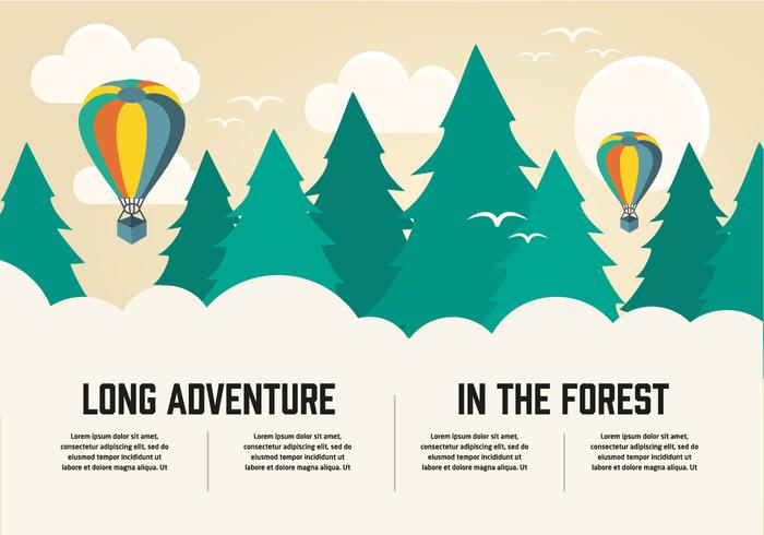 700x490 Free Flat Long Adventure Vector Background