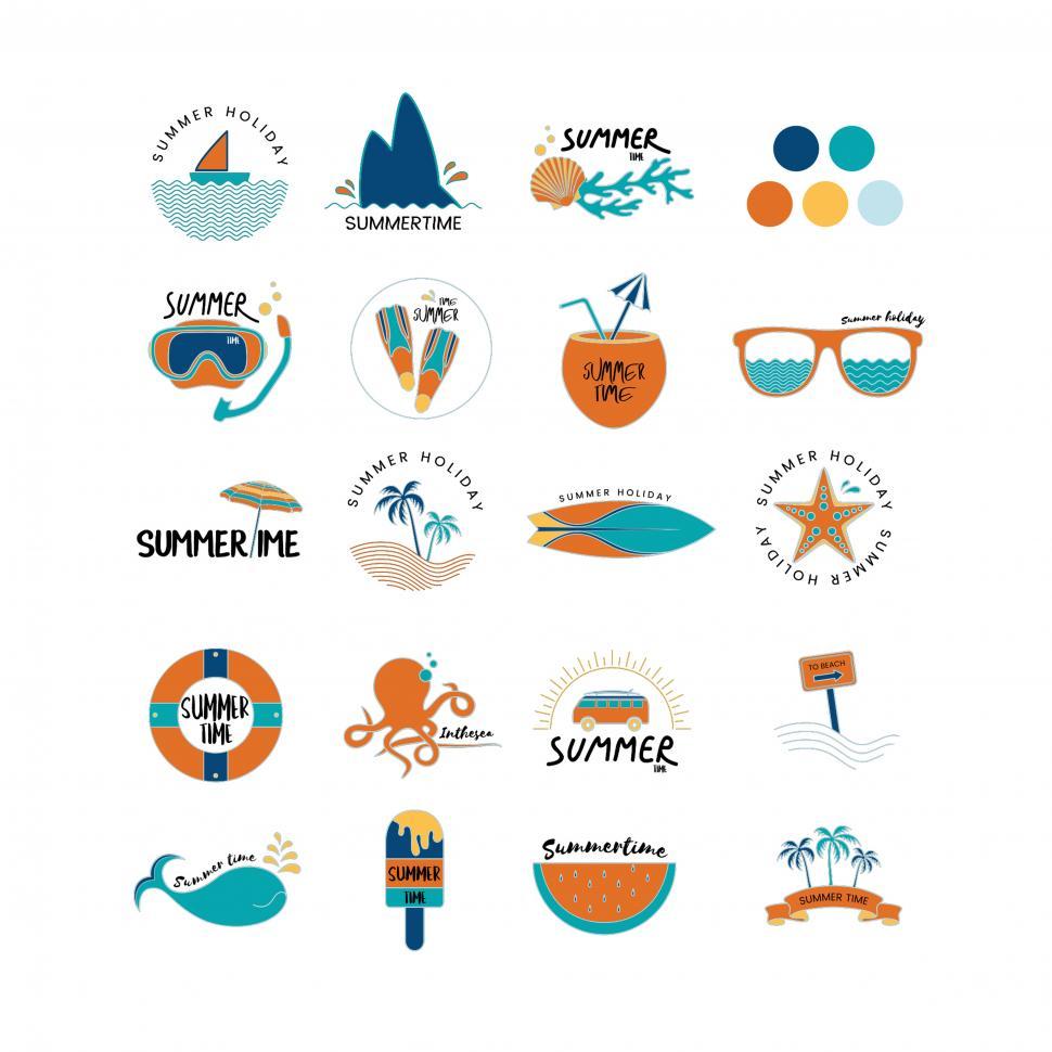 970x970 Get Free Stock Photos Of A Collection Of Summer Adventure Vector
