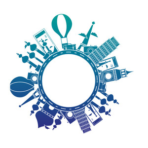 300x300 Silhouette World Travel Journey Sites Adventure Vector