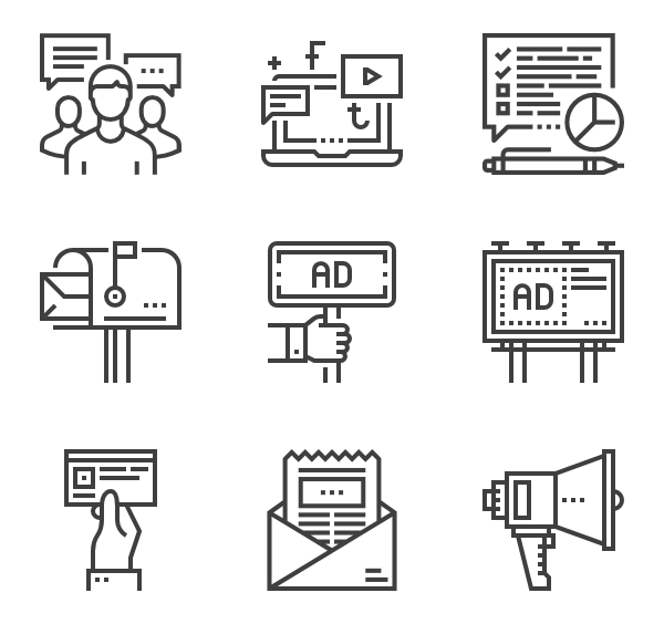 600x564 Announcement Icons