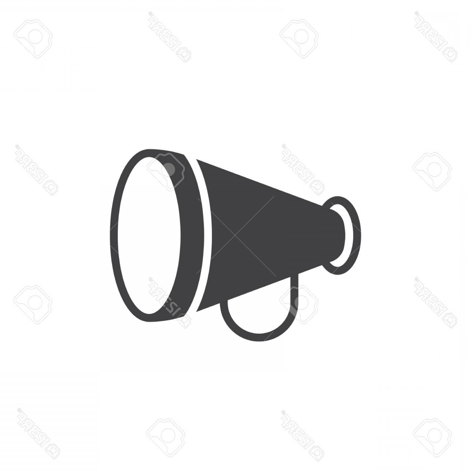 1560x1560 Photostock Vector Advertising Announcement Bullhorn Icon Vector