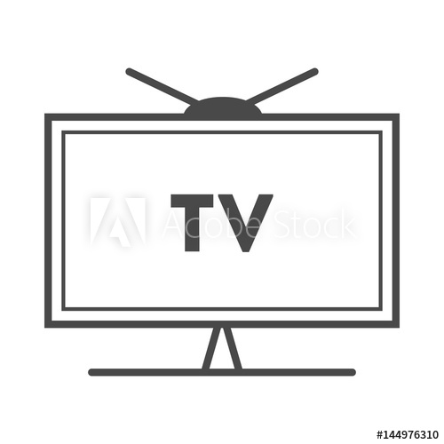 500x500 Tv Advertisement Icon Vector Illustration Isolated On White