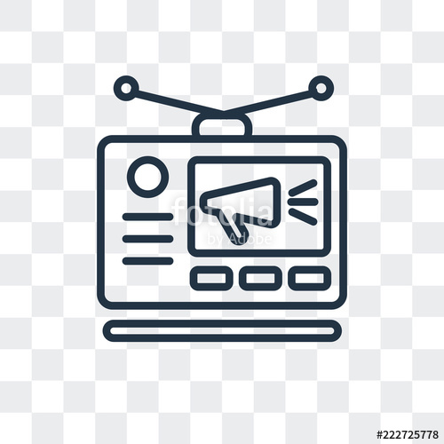 500x500 Advertising Icon Isolated On Transparent Background Modern