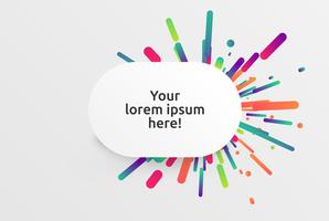 298x200 Colorful Blank Template For Advertising, Vector Illustration