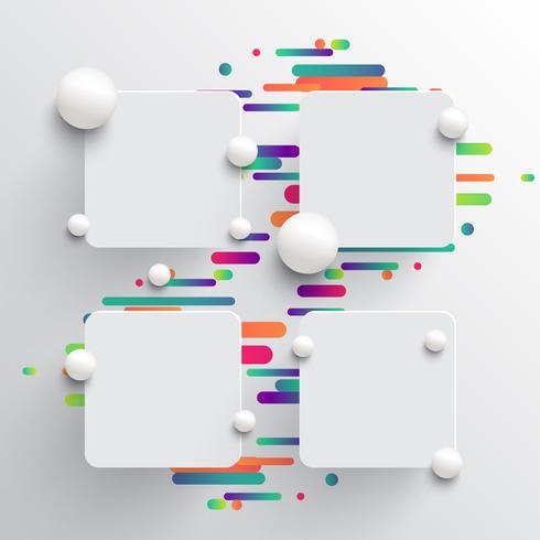 490x490 Dynamic And Colorful Template For Advertising, Vector Illustration