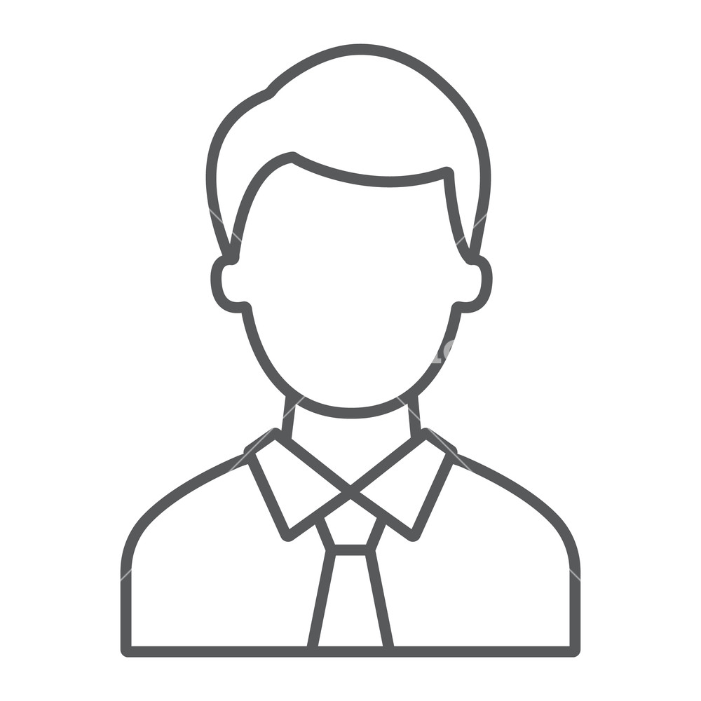 Advocate Thin Line Icon, Justice And Law, Person Sign, Vector 1000x1000 Advocate Thin Line Icon, Justice And Law, Person Sign, Vector