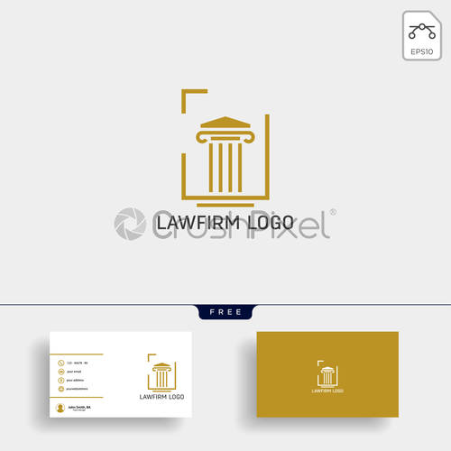 Law Firm, Advocate Creative Logo Template With Business Card 500x500 Law Firm, Advocate Creative Logo Template With Business Card