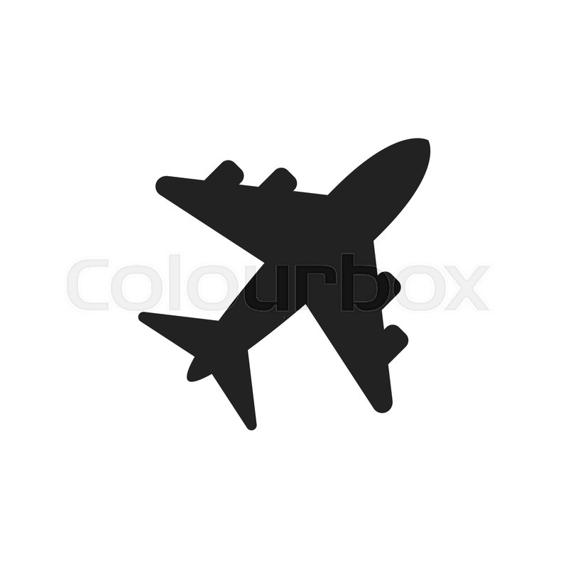 800x800 Airplane Sign Vector Icon Airport Stock Vector Colourbox