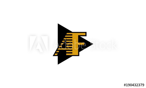 500x300 Af Letter Logo Vector
