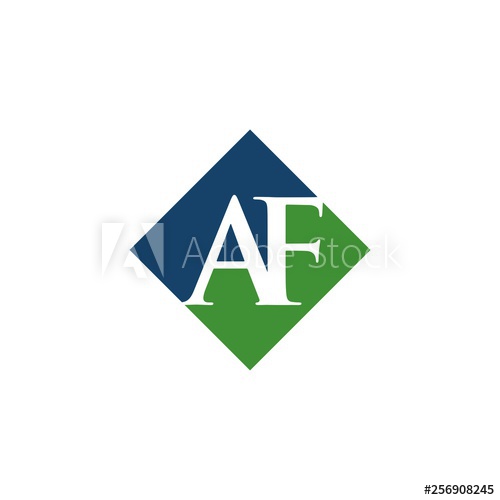 500x500 Af Initial Logo Vector