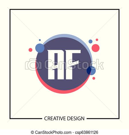 450x470 Initial Letter Af Logo Template Design Vector Illustration