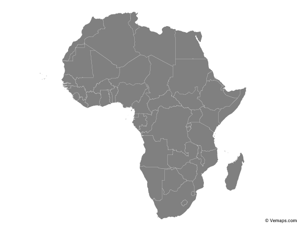 Grey Map Of Africa With Countries Continent Maps Map Vector 624x468 Grey Map Of Africa With Countries Continent Maps Map Vector