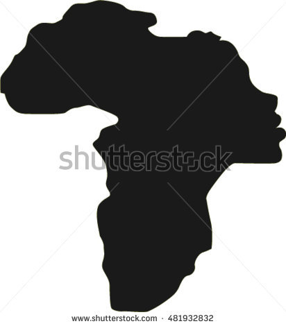 Africa Continent Silhouette 412x470 Africa Continent Silhouette